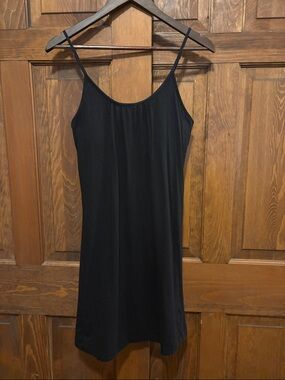 Prana Classic Black Spaghetti Strap Dress